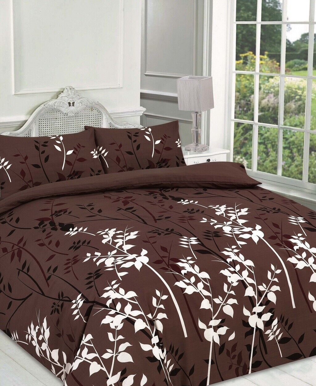LUXURY PRINTED BEDDING SET DUVET QUILT COVER COTTON DOUBLE SUPER KING SIZES