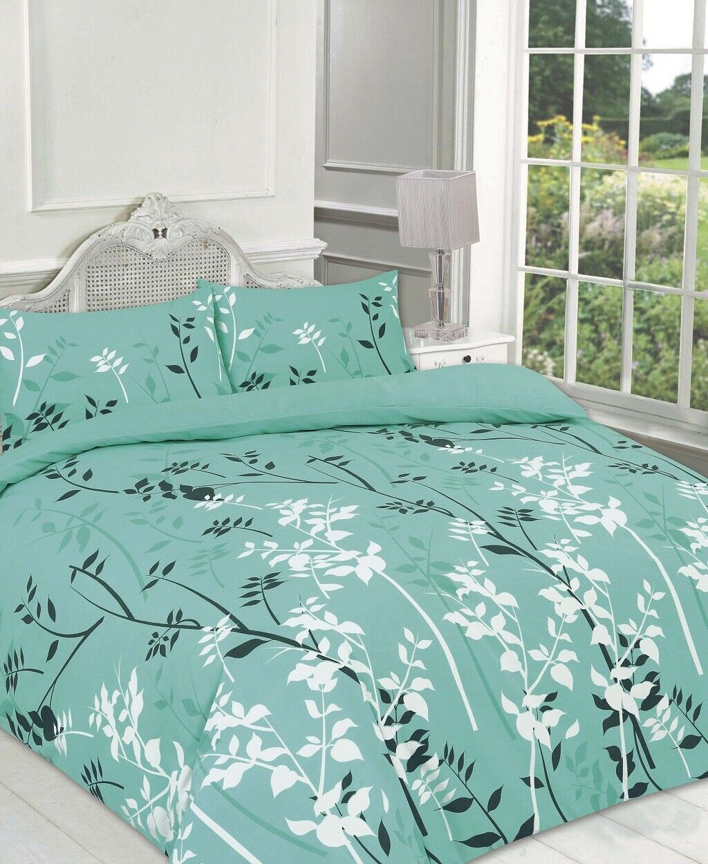 LUXURY PRINTED BEDDING SET DUVET QUILT COVER COTTON DOUBLE SUPER KING SIZES