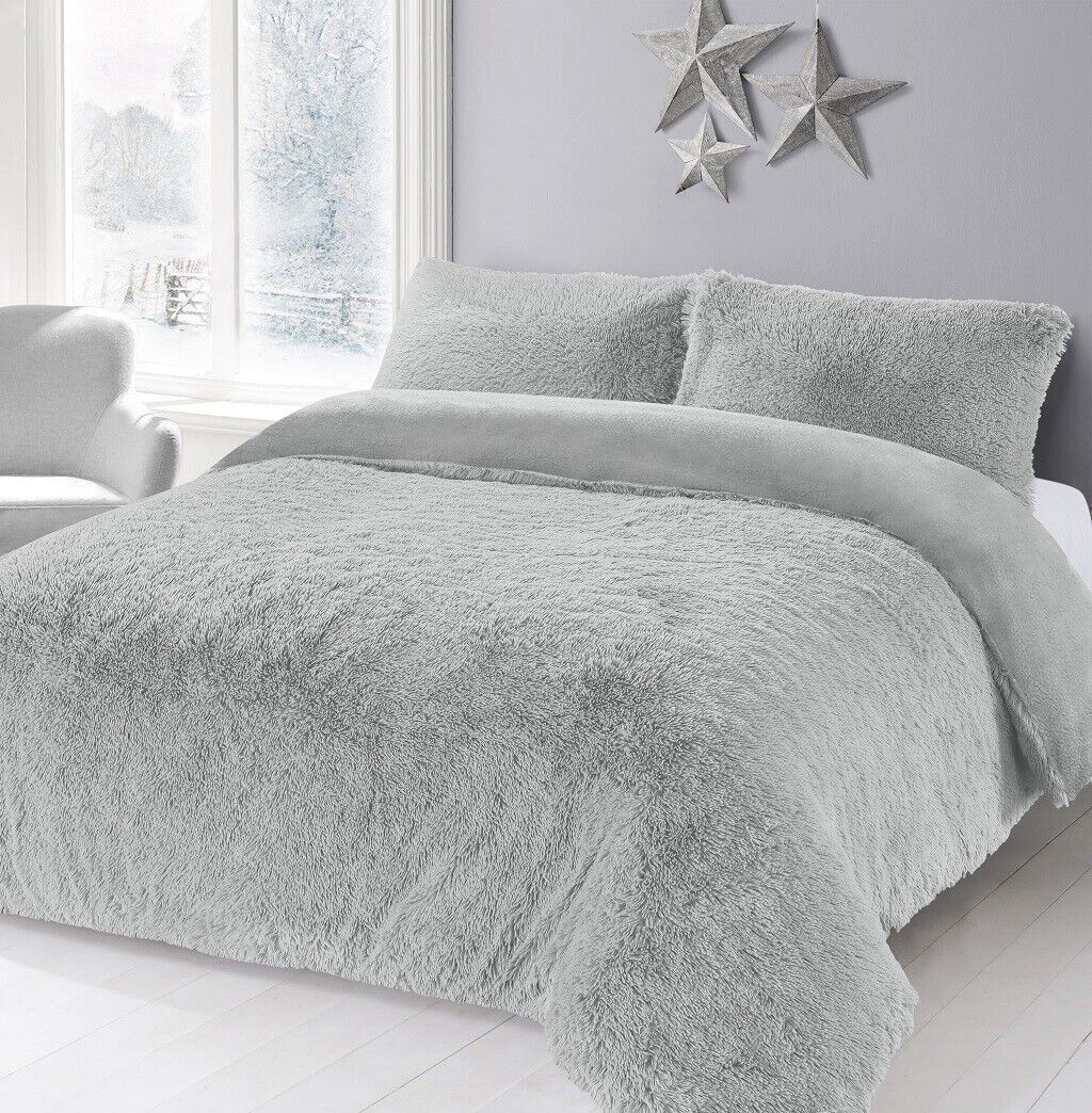 Teddy bear fleece discount single duvet cover