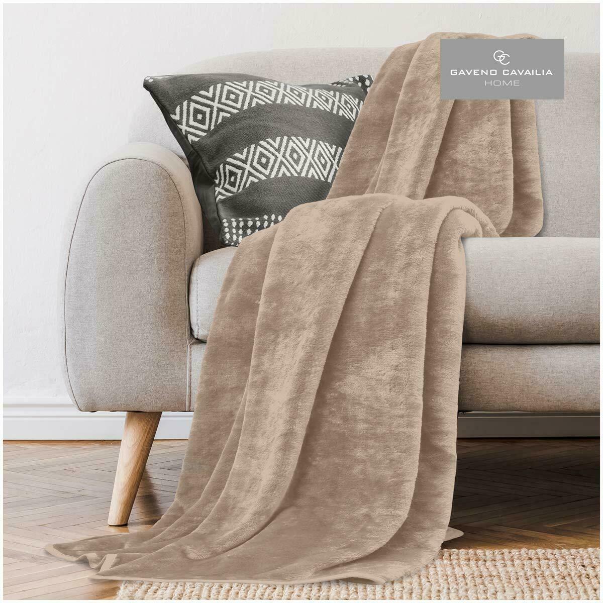 Large Luxury Cozy Winter Faux Fur Throw Sofa Bed Mink Soft Warm Fleece Blanket