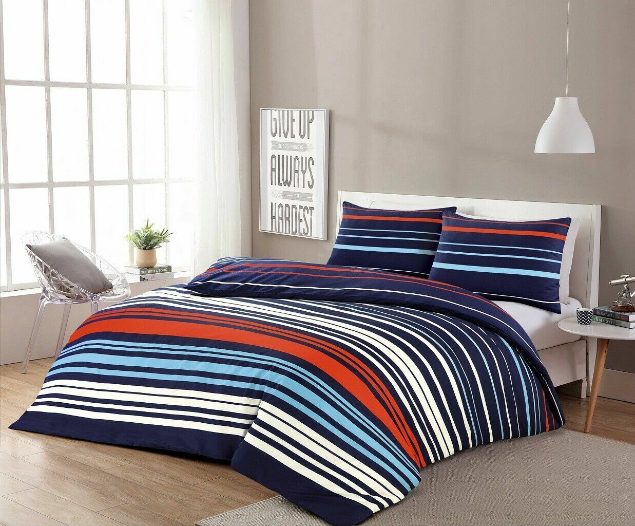 LUXURY PRINTED BEDDING SET DUVET QUILT COVER COTTON DOUBLE SUPER KING SIZES