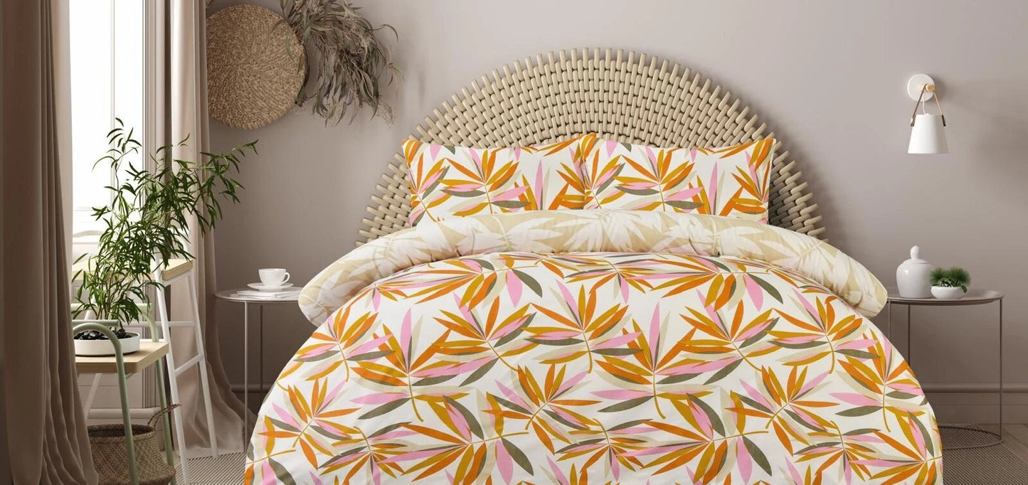 Printed Duvet Quilt Cover Set Polycotton Modern Bedding Cool Summer Bed Set