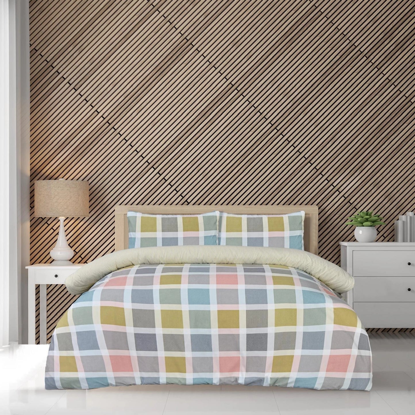 Printed Duvet Quilt Cover Set Polycotton Modern Bedding Cool Summer Bed Set