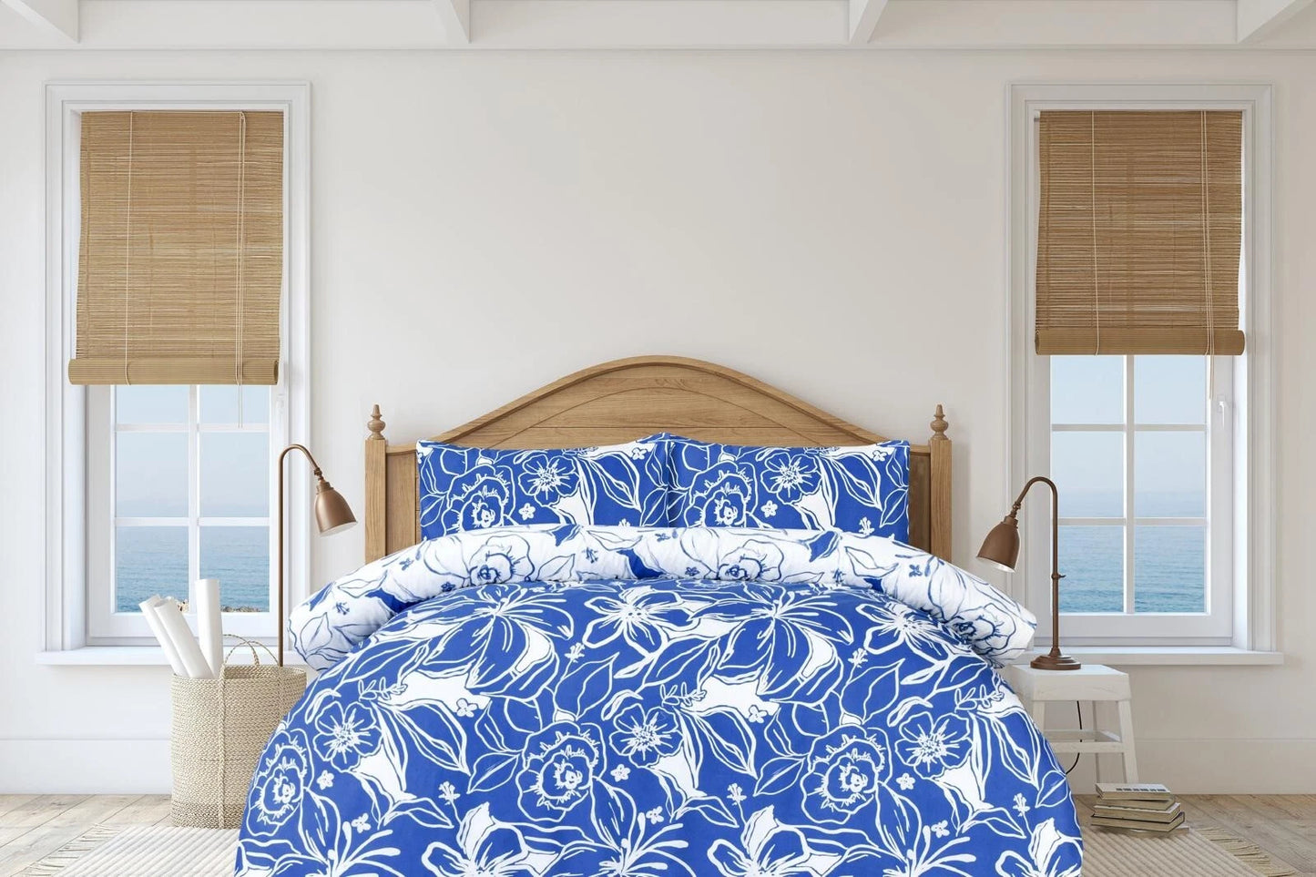 Printed Duvet Quilt Cover Set Polycotton Modern Bedding Cool Summer Bed Set