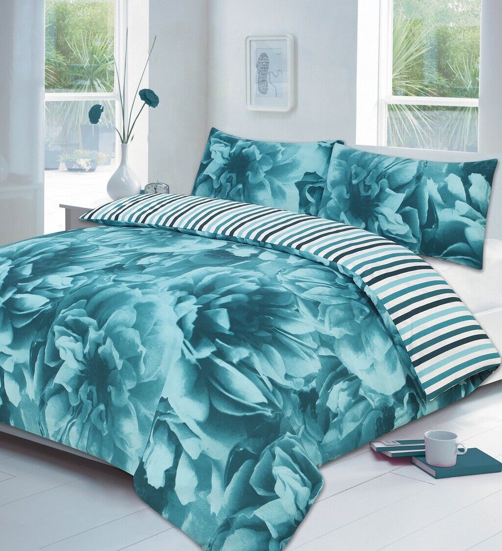 ROSE DUVET SET QUILT COVER PILLOW CASES BEDDING SINGLE DOUBLE KING SUPER KING