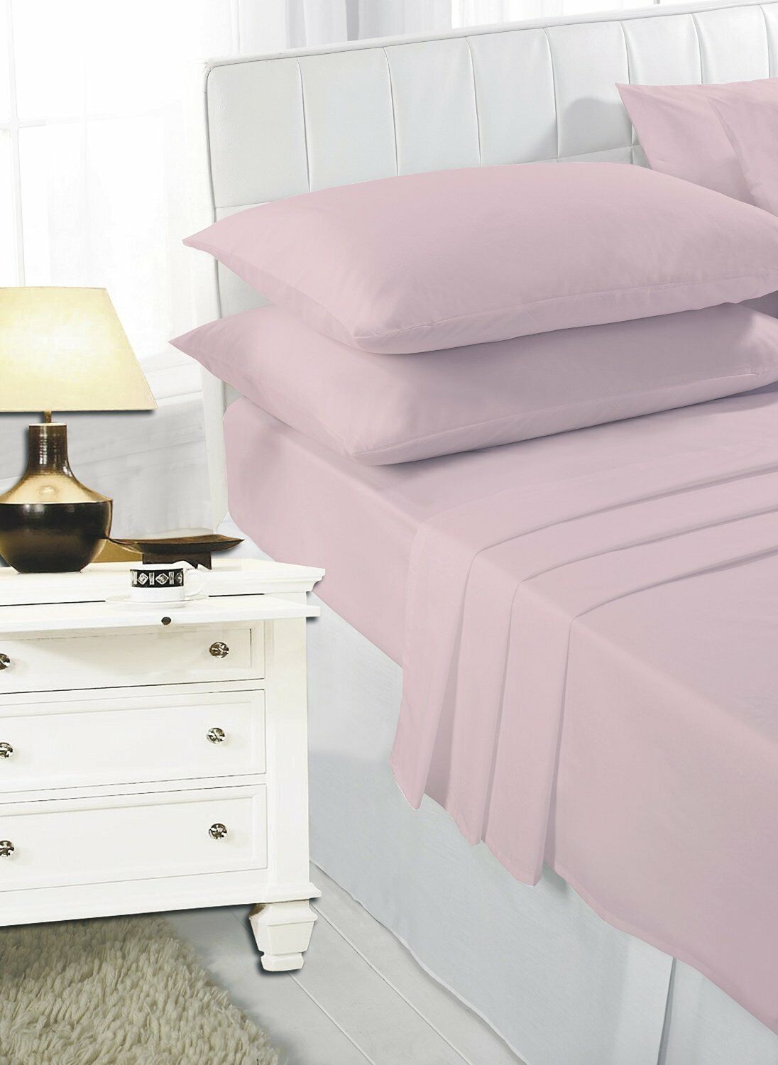 Poly Cotton Fitted Bed Sheets And Pillowcases