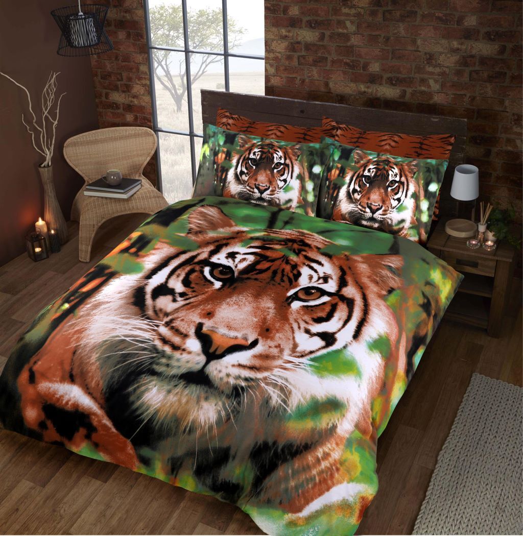 New 3D Animal Print Duvet Cover Set Bedding Sheet Pillowcase Single Double King