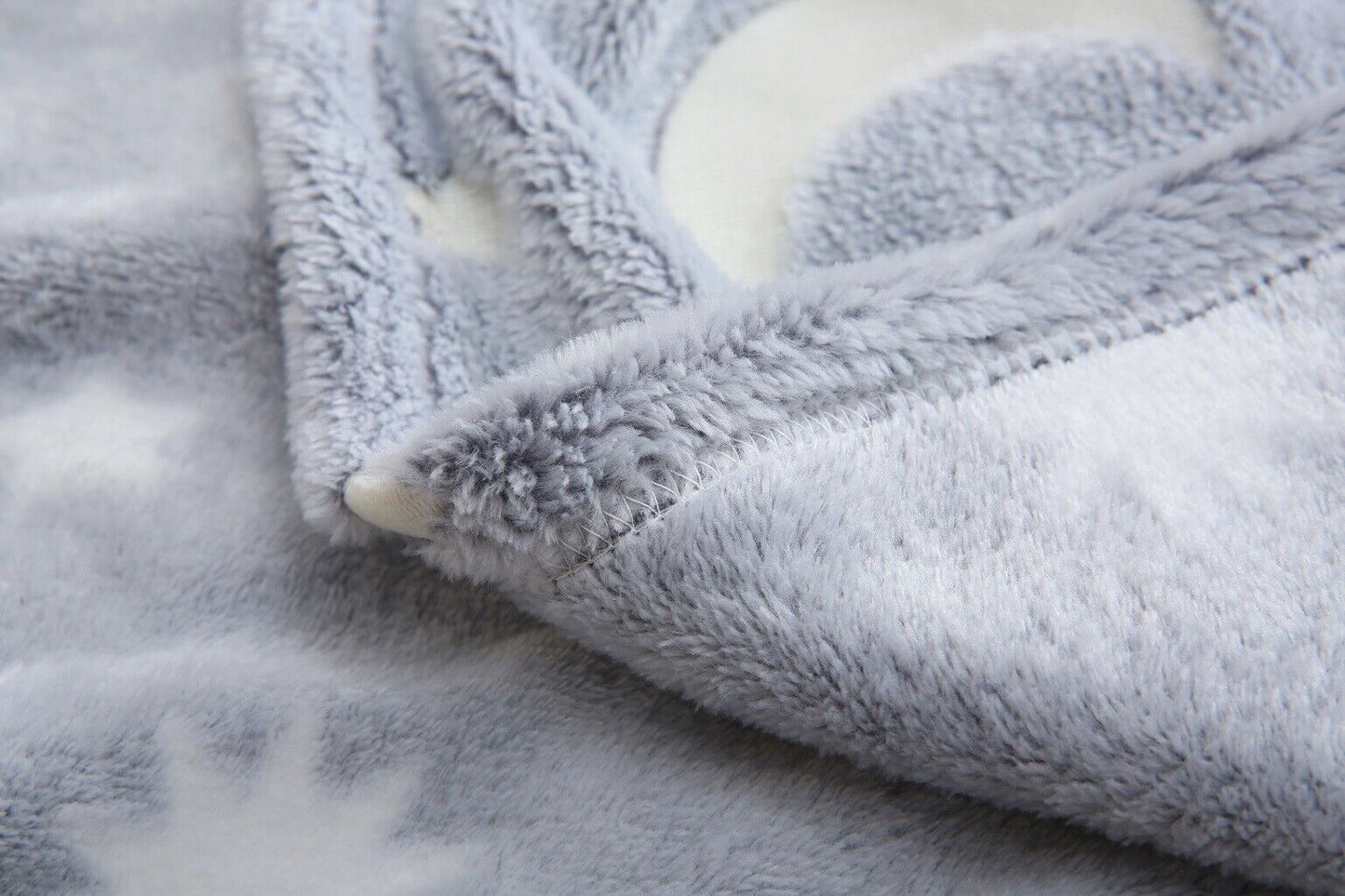 Fleece Blanket Glow in the Dark Large Sofa Throw Soft Warm Faux Fur Mink Kids