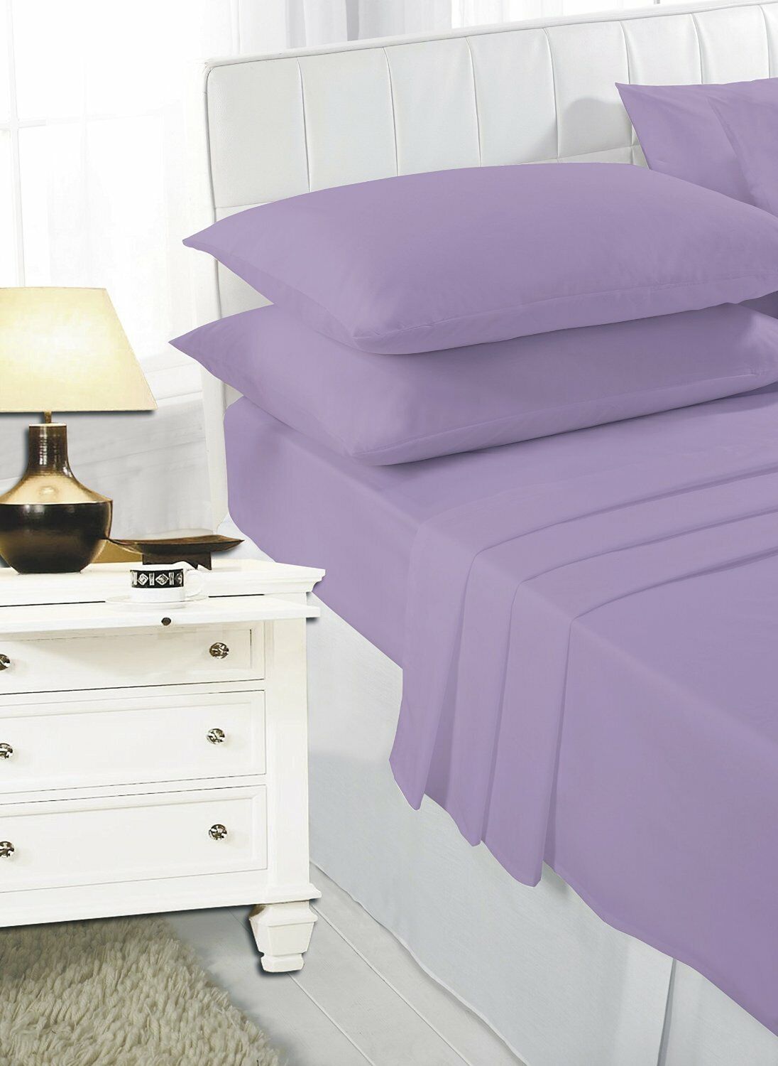 Poly Cotton Fitted Bed Sheets And Pillowcases