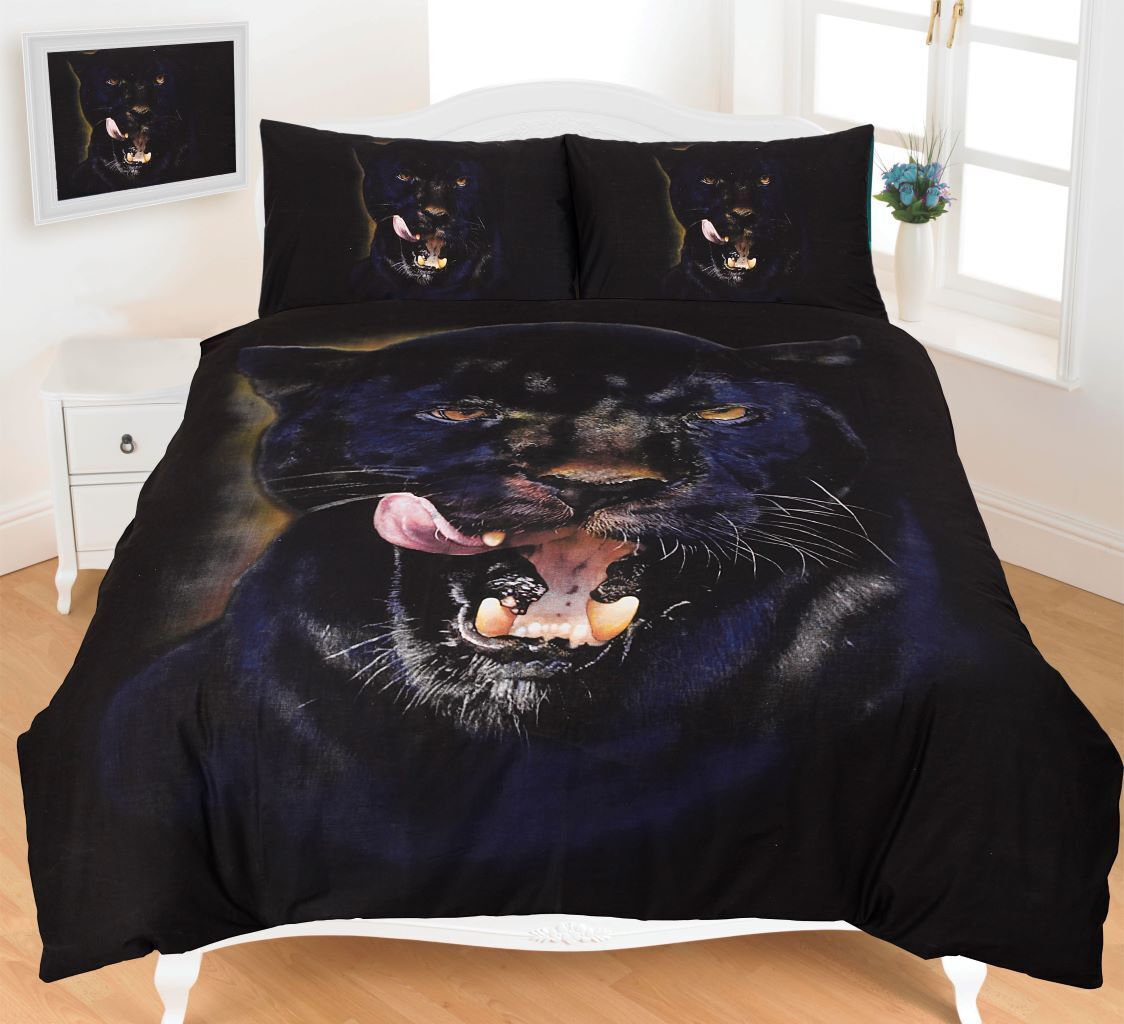 New 3D Animal Print Duvet Cover Set Bedding Sheet Pillowcase Single Double King