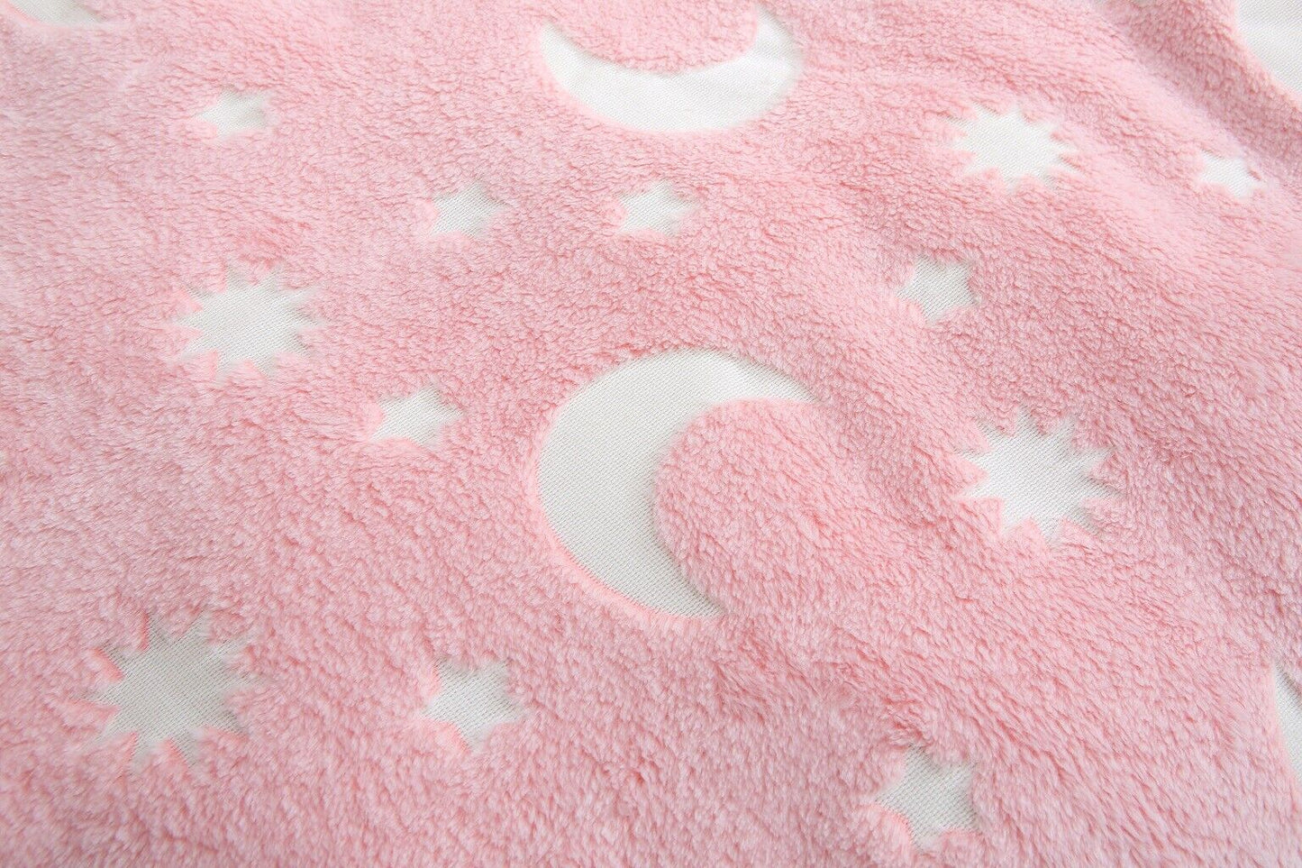 Fleece Blanket Glow in the Dark Large Sofa Throw Soft Warm Faux Fur Mink Kids