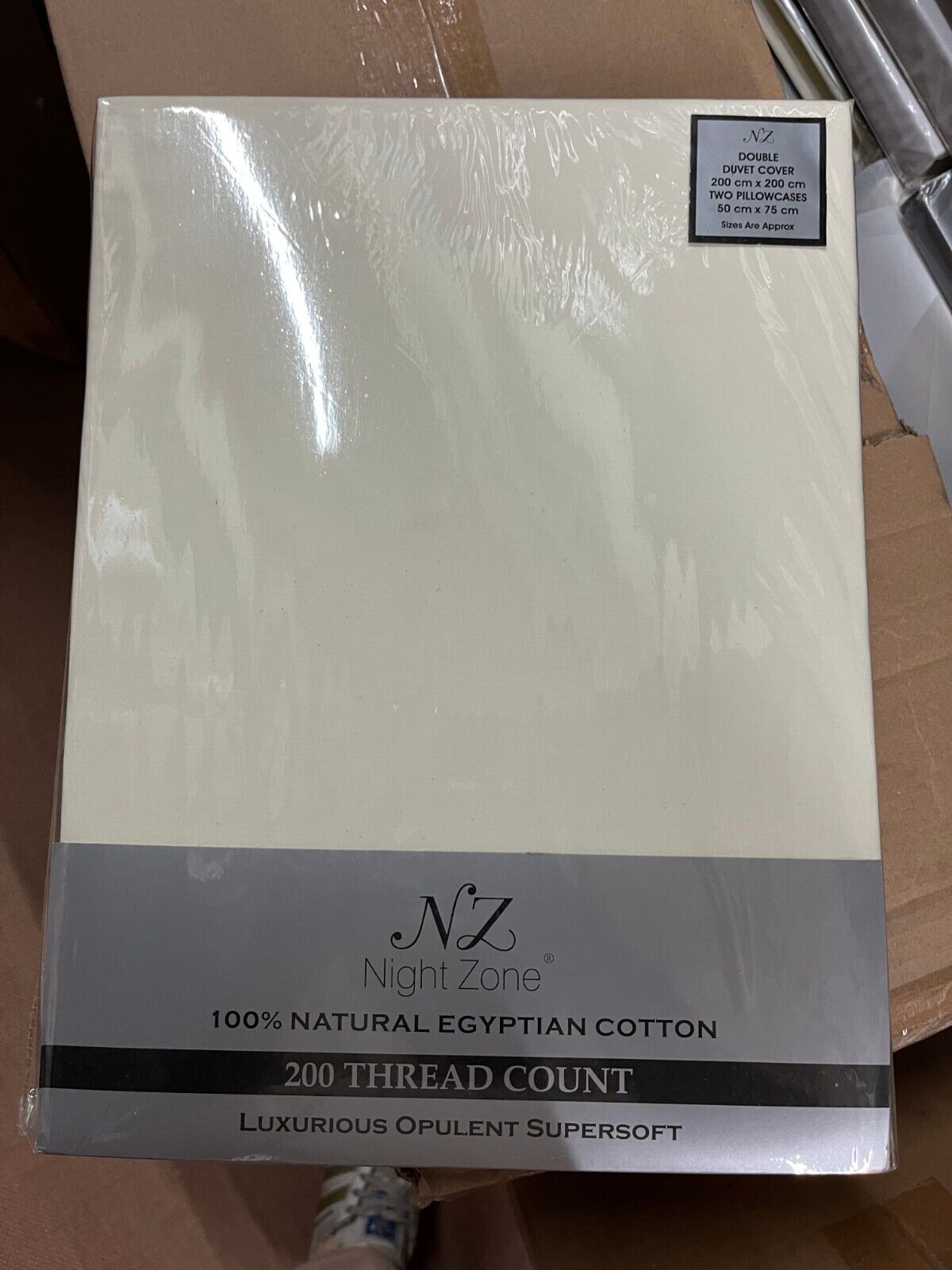 Luxury 100% Egyptian Cotton Bedding Duvet Cover Set 200 Thread Count All Sizes