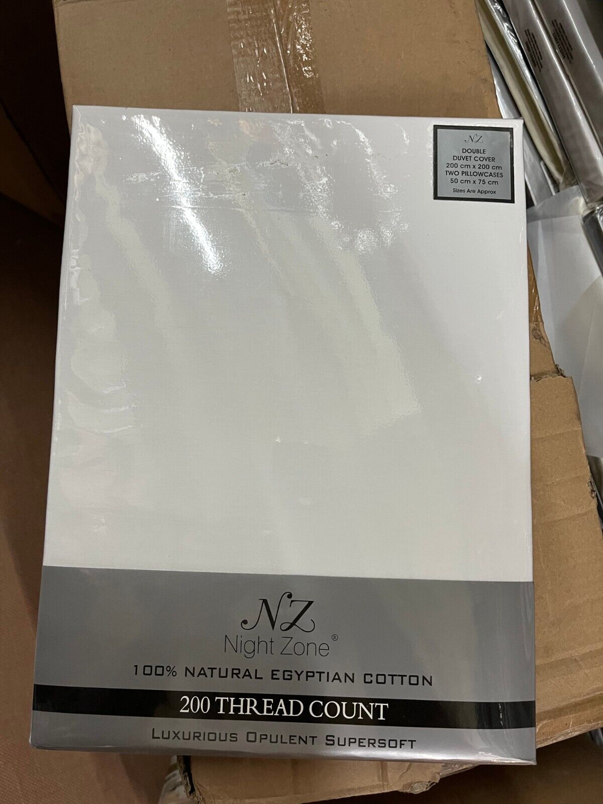 Luxury 100% Egyptian Cotton Bedding Duvet Cover Set 200 Thread Count All Sizes