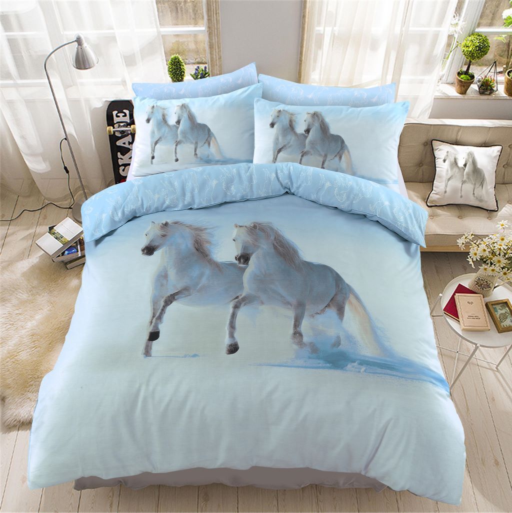 New 3D Animal Print Duvet Cover Set Bedding Sheet Pillowcase Single Double King