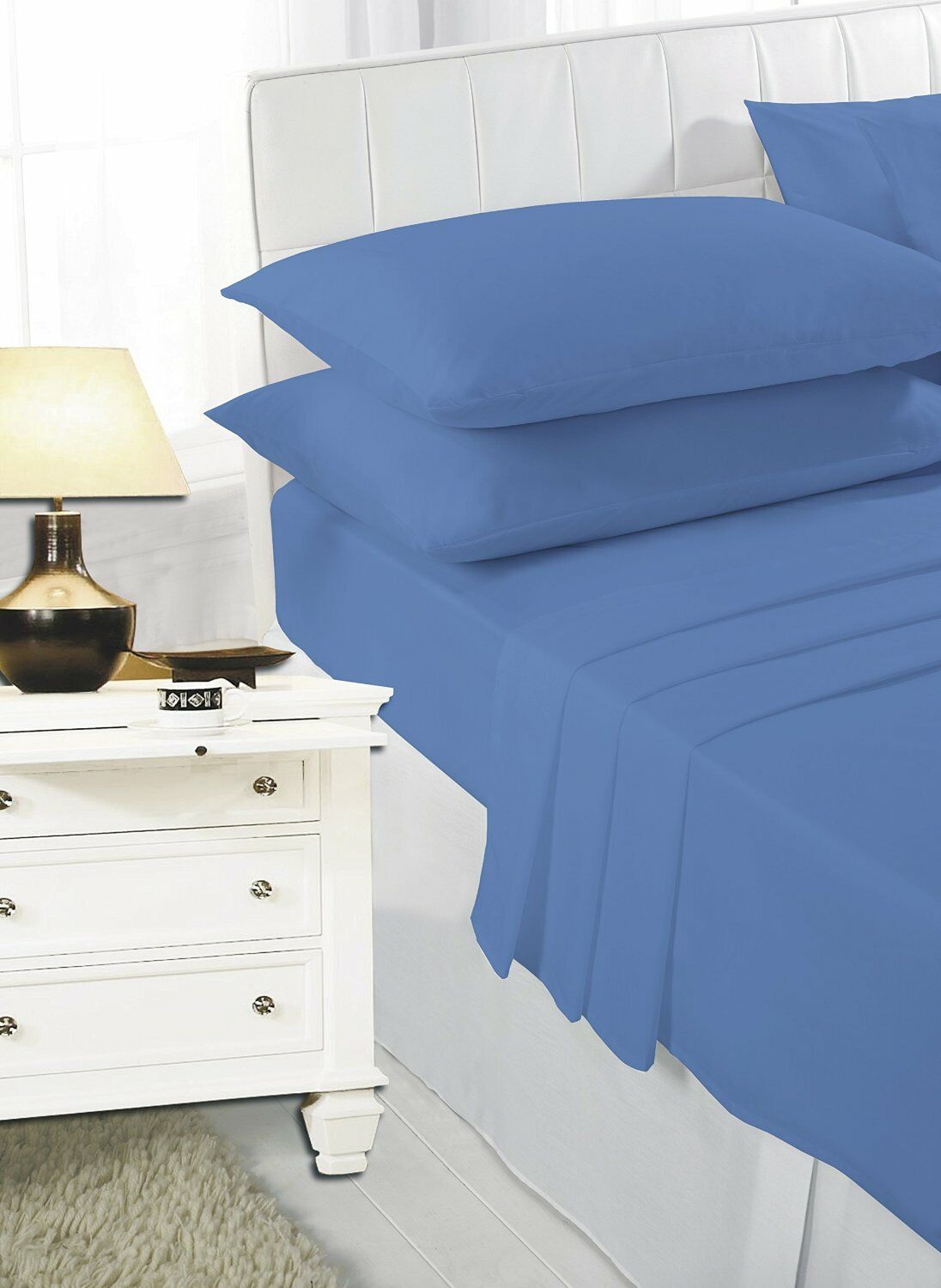 Poly Cotton Fitted Bed Sheets And Pillowcases