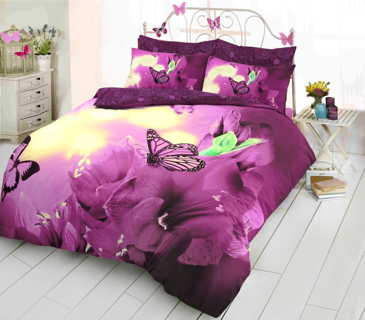 New 3D Animal Print Duvet Cover Set Bedding Sheet Pillowcase Single Double King