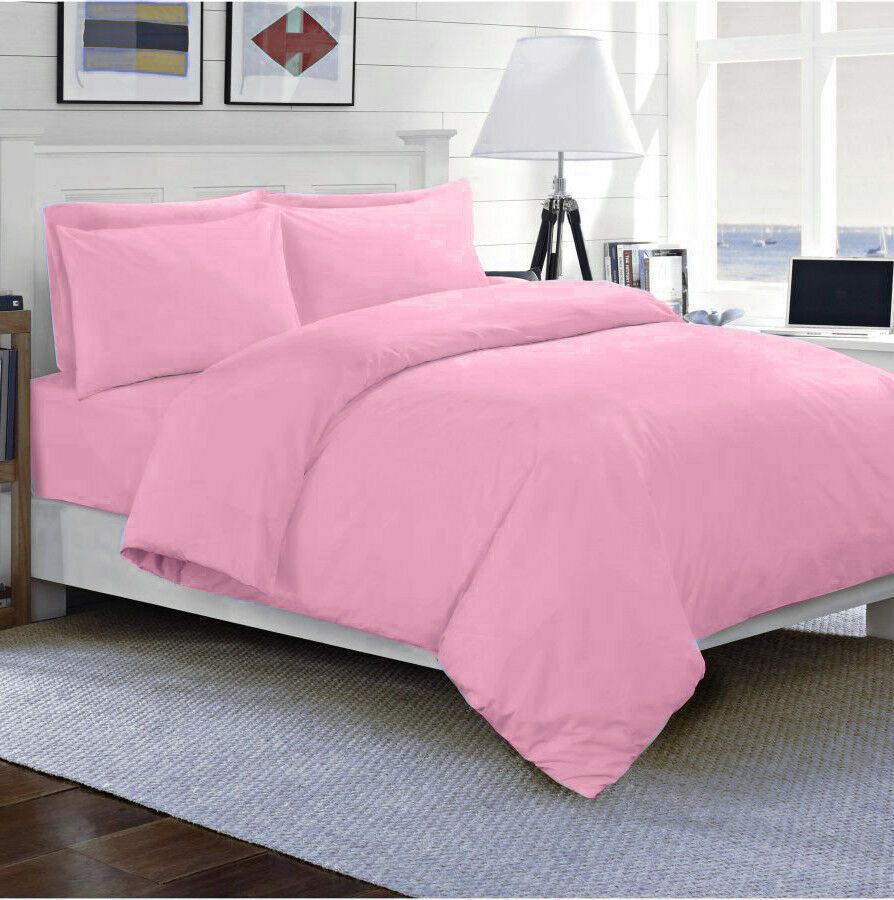 Luxury 100% Egyptian Cotton Bedding Duvet Cover Set 200 Thread Count All Sizes