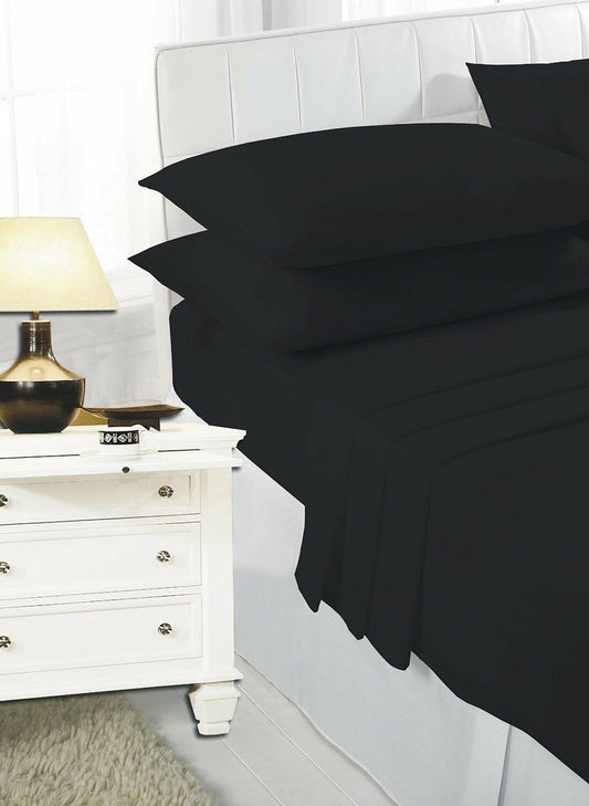 Poly Cotton Fitted Bed Sheets And Pillowcases