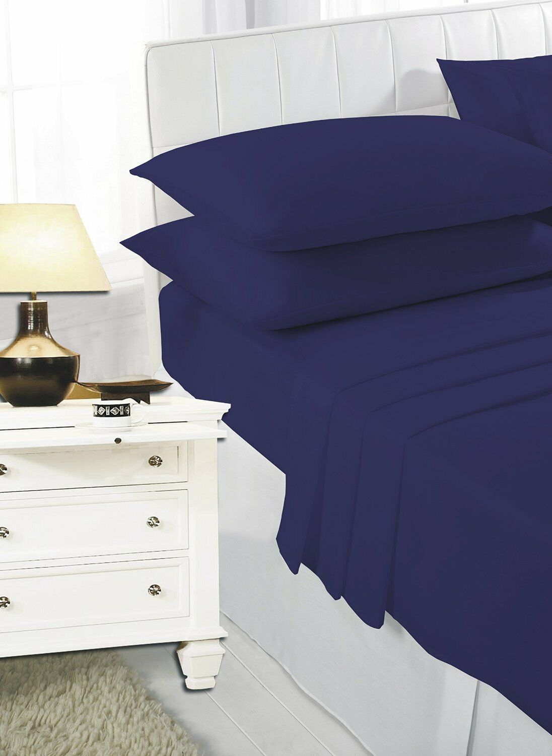 Poly Cotton Fitted Bed Sheets And Pillowcases