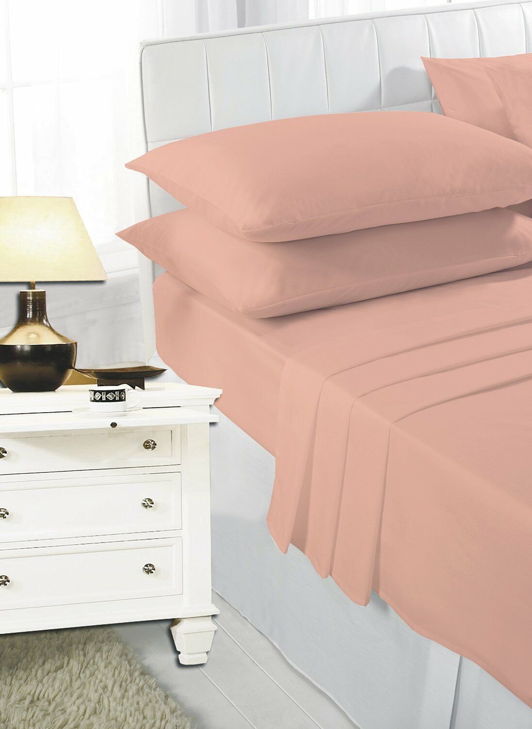 Poly Cotton Fitted Bed Sheets And Pillowcases