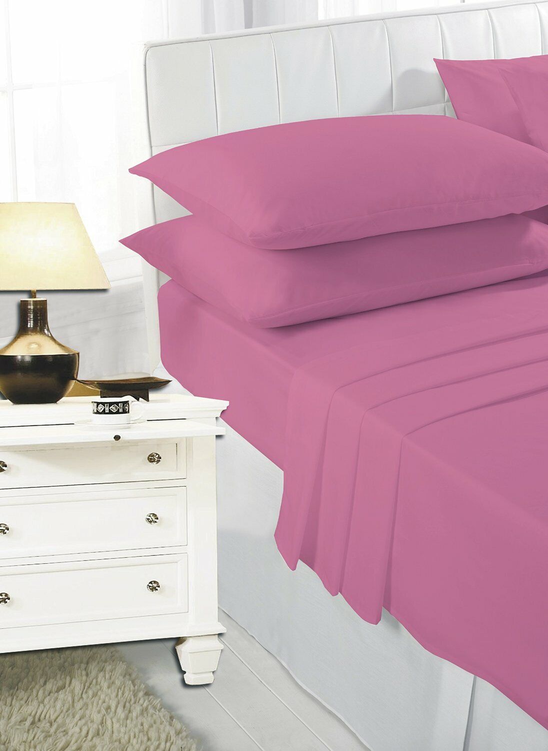 Poly Cotton Fitted Bed Sheets And Pillowcases