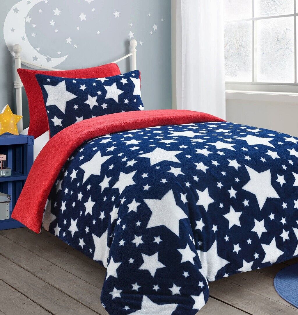 Teddy Fleece Cosy Kids Bedding Duvet Set