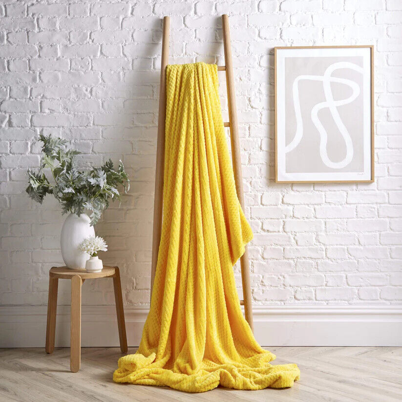 Super Soft Fleece Cloud Ombre Warm Throw Blanket Throws Travel Sofa Bed