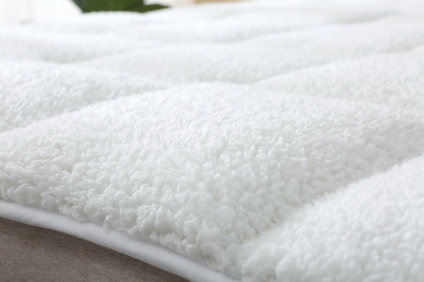 Sherpa Teddy Mattress Topper Protector