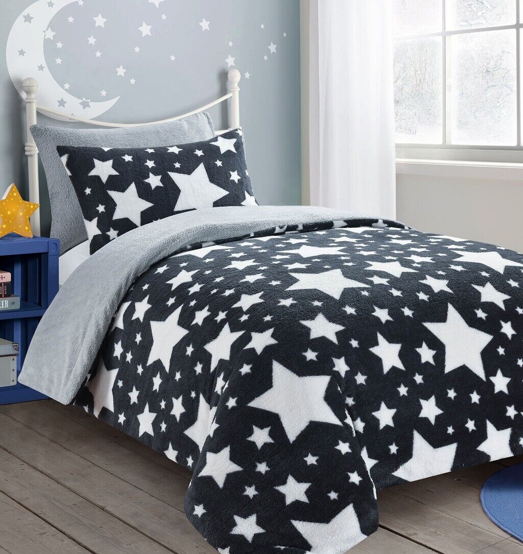 Teddy Fleece Cosy Kids Bedding Duvet Set