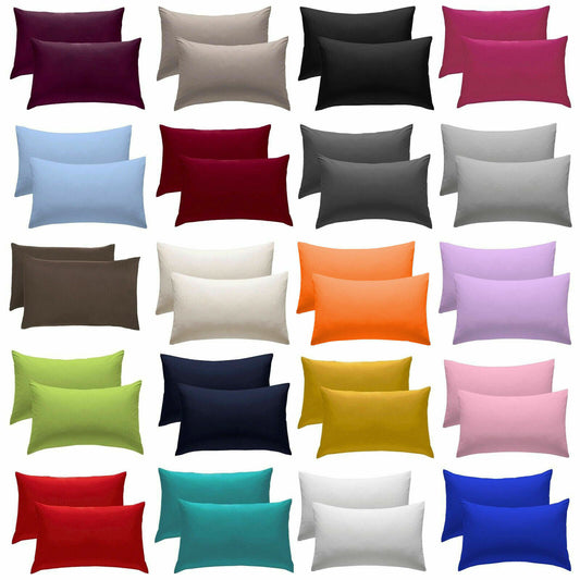 Fine Polycotton Pair Pillows Cases