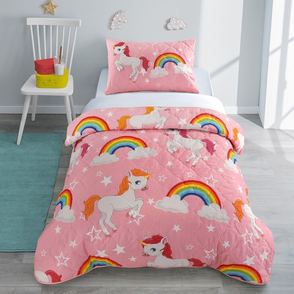 Pink Unicorn Duvet Cover & Pillowcase Set