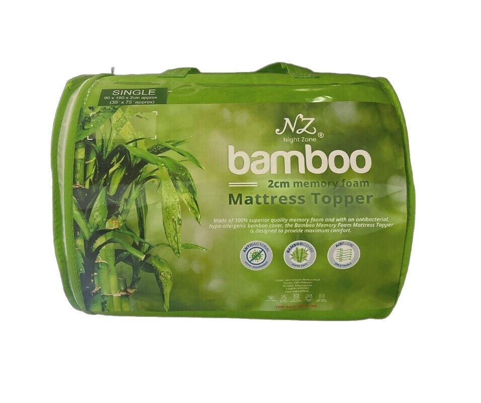 Quality Bamboo Memory Foam Mattress Topper