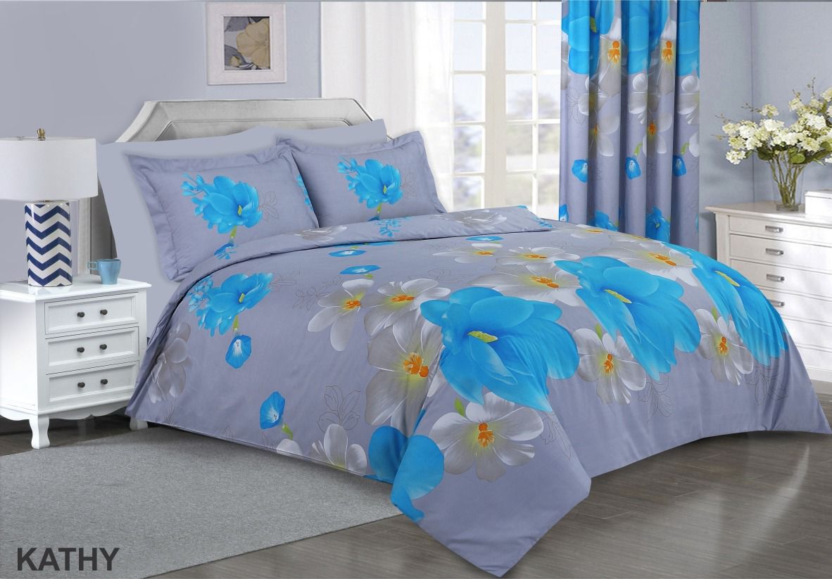 3D Duvet Cover Bedding Set With Fitted Sheet & Pillow Case